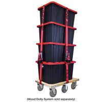 SNAP-LOC Wood Dolly Caster Steering Kit 6" Synthetic Rubber