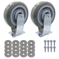 SNAP-LOC Wood Dolly Caster Steering Kit 6" Polyurethane