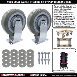 WOOD DOLLY BRACKET KIT  (no casters)