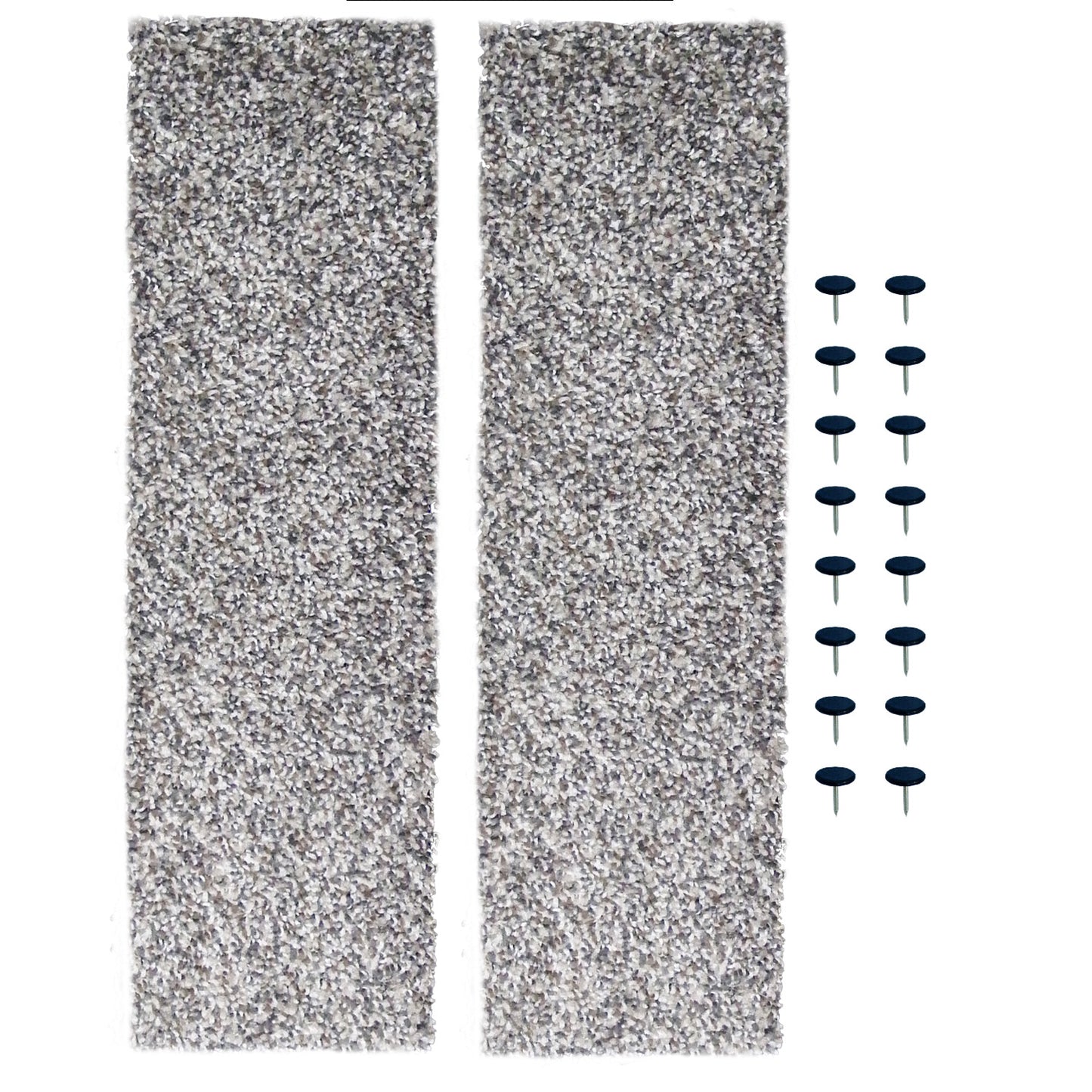 SNAP-LOC Wood Dolly Pad Kit Carpet 5"x17.5" 2-Pack