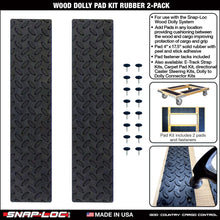 WOOD DOLLY BRACKET KIT  (no casters)