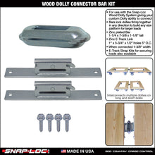 WOOD DOLLY BRACKET KIT  (no casters)