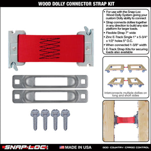 WOOD DOLLY BRACKET KIT  (no casters)
