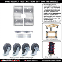 WOOD DOLLY BRACKET KIT  (no casters)