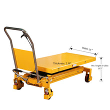 Single Scissor Lift Table 3300lbs. 39.4" lifting height