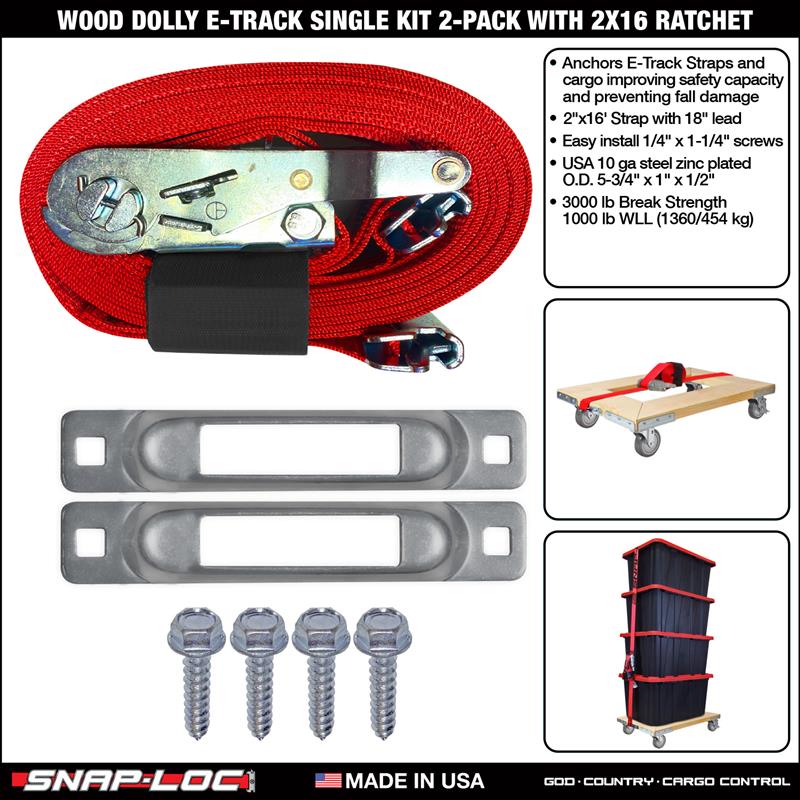 WOOD DOLLY BRACKET KIT  (no casters)