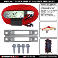 WOOD DOLLY BRACKET KIT  (no casters)