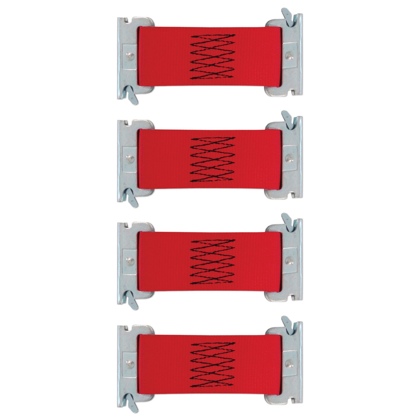 Snap-Loc USA-made 2" x 7" E-Track Dolly Connector Strap, 4-pack for cargo control, 4,400 lb break strength.