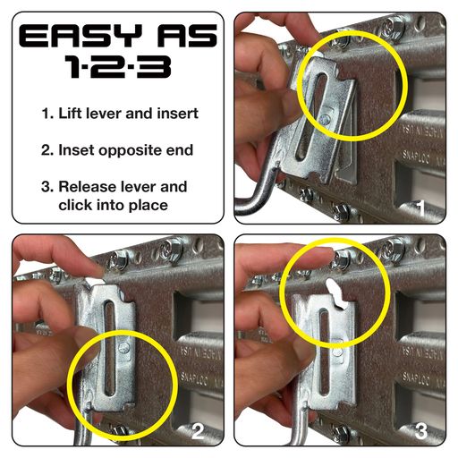 Snap-Loc E-Track J-Hook – 2”, Multi-Purpose – 2-Pack