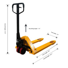 Heavy Duty Manual Hand Pallet Jack for Material Handling 7700 lbs 48" x27"Fork
