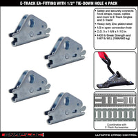 Snap-Loc E-Track EA Fitting – 1/2” Hole, Logistic Tie-Down