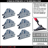 Snap-Loc E-Track EA Fitting – 1/2” Hole, Logistic Tie-Down
