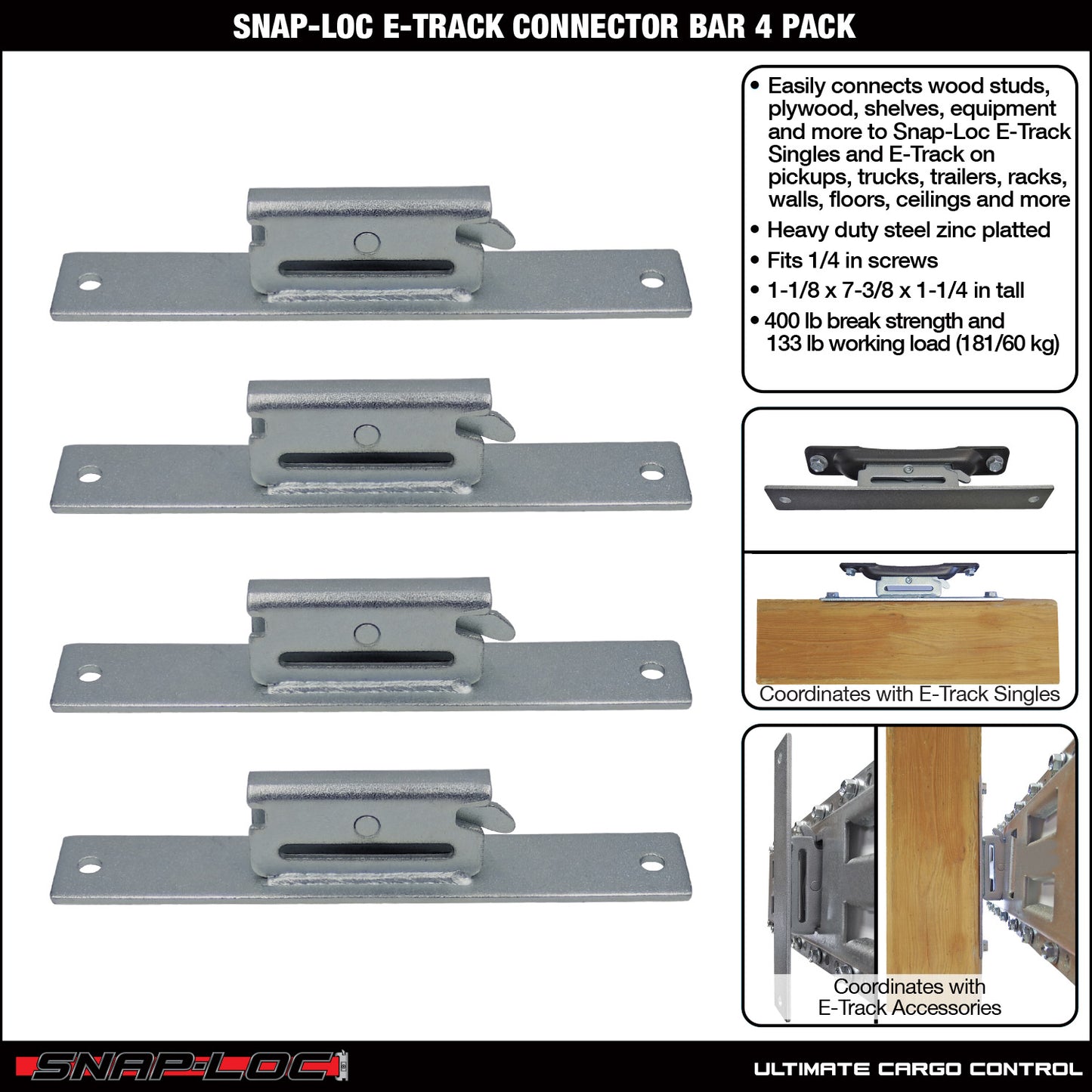 Snap-Loc E-Track Connector Bar – Logistic Tie-Down