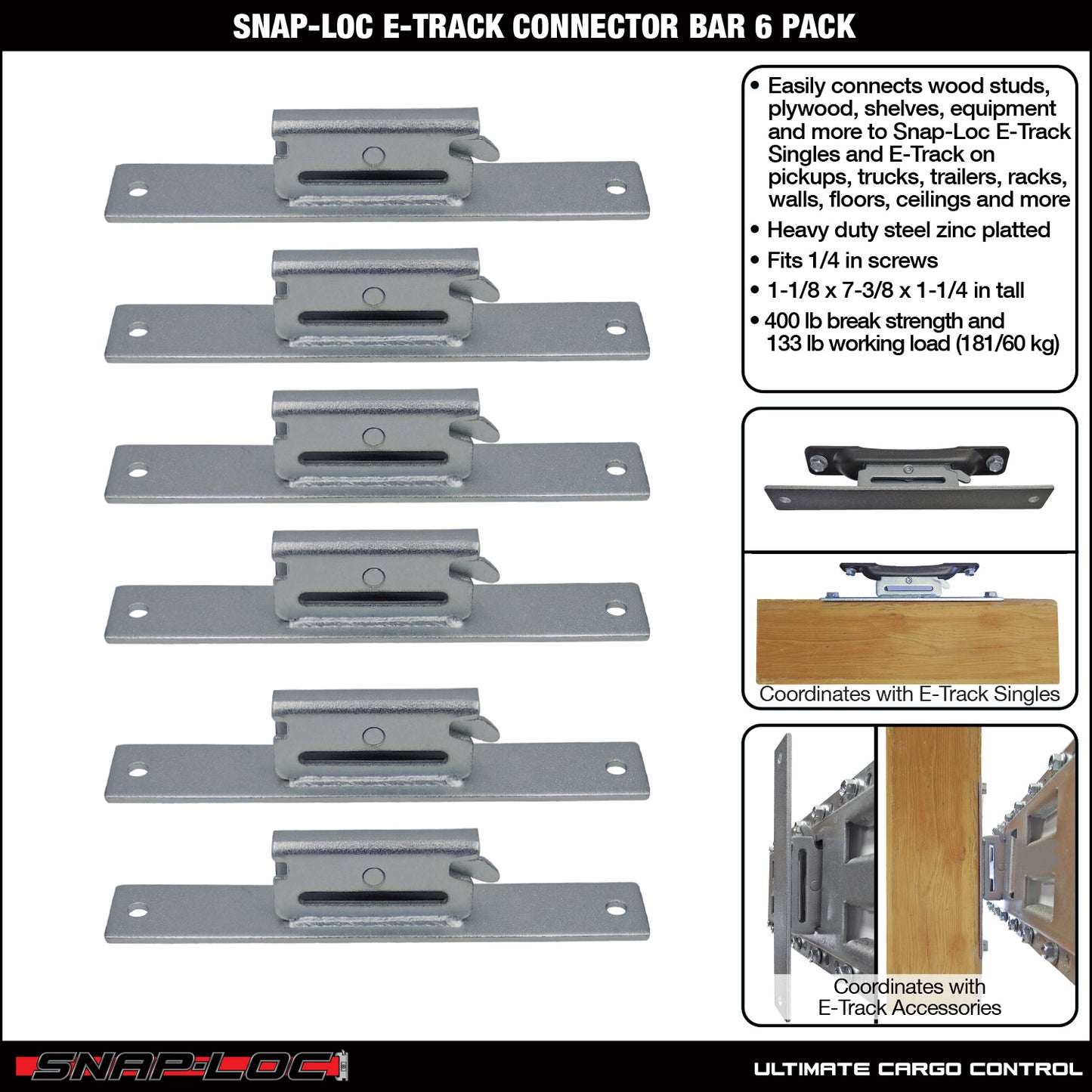 Snap-Loc E-Track Connector Bar – Logistic Tie-Down