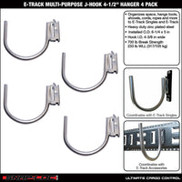 Snap-Loc E-Track 4”  Multi-Purpose J-Hook – Cargo Control