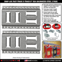 Fast-Track E-Track; USA Galvanized Steel Horizontal Vertical