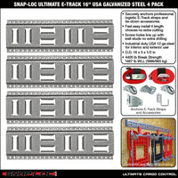Fast-Track E-Track; USA Galvanized Steel Horizontal Vertical