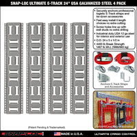 Fast-Track E-Track; USA Galvanized Steel Horizontal Vertical