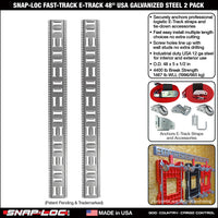 Fast-Track E-Track; USA Galvanized Steel Horizontal Vertical