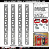 Fast-Track E-Track; USA Galvanized Steel Horizontal Vertical
