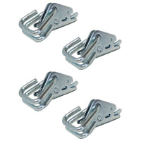 Snap-Loc E-Track Hook Ring Adapter for E-Track cargo control 4- Pack.