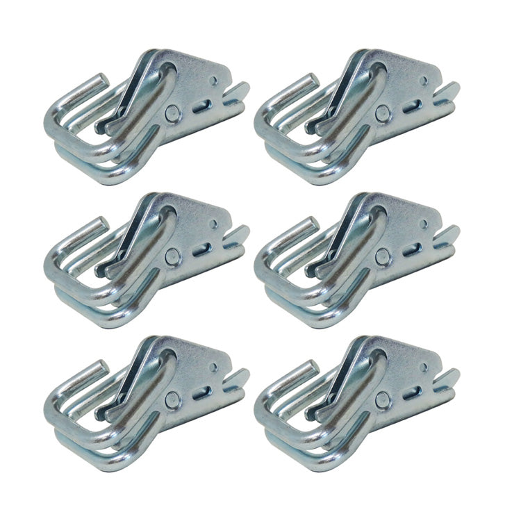 Snap-Loc E-Track Hook Ring Adapter for E-Track cargo control 6-Pack