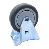 Snap-Loc 4-inch general-purpose thermoplastic rigid caster wheel, rated 300 lb, with non-marking tread for hard floors and sensitive flooring.