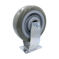 Snap-Loc 6-inch super-duty polyurethane rigid caster wheel, rated 450 lb, with non-marking tread for smooth rolling on hard surfaces and flooring.