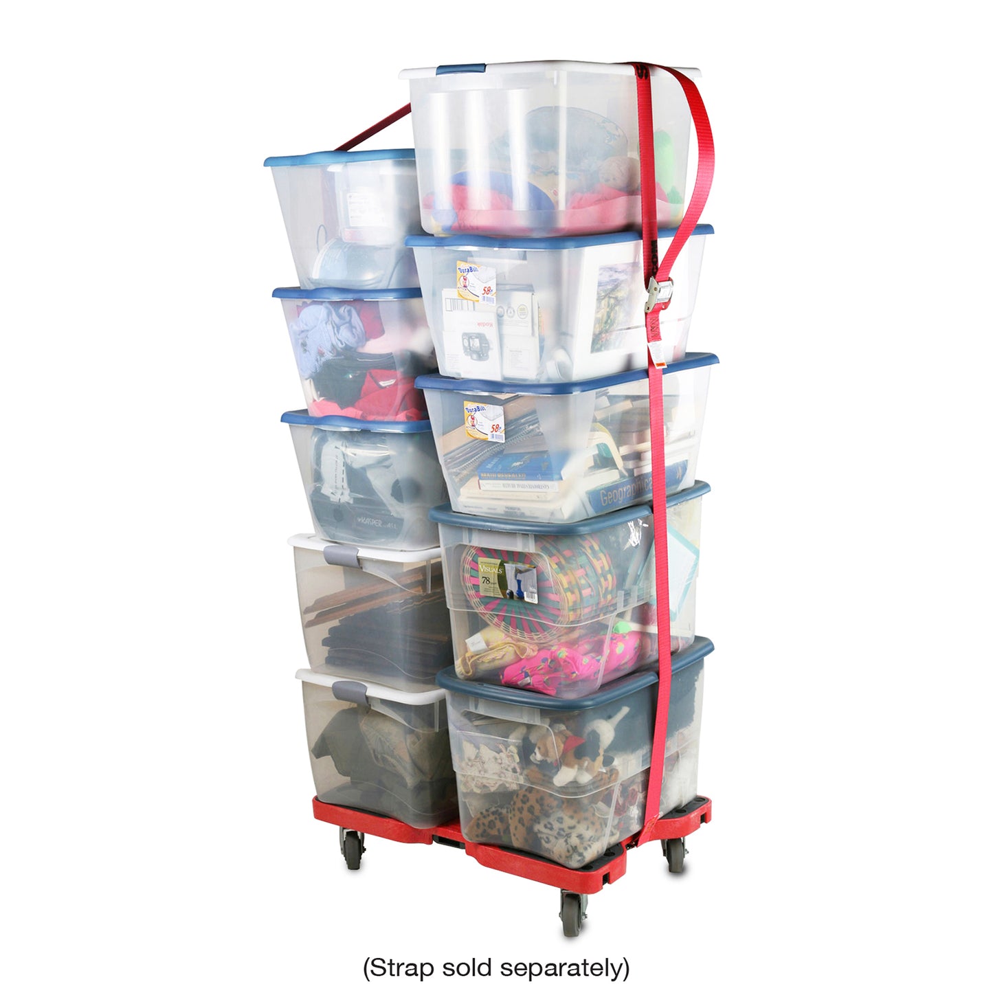 Snap-Loc E-Track Dolly – General Purpose, 1,200 lb Capacity with 4" Swivel Thermoplastic Casters