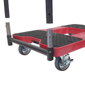 SNAP-LOC 1,200 lb General Purpose E-Track Push Cart Dolly Red