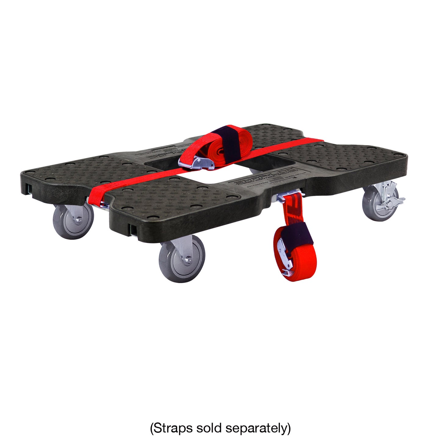 Snap-Loc E-Track Dolly – Industrial Strength, 1,500 lb Capacity with 4" Polyurethane Swivel Casters