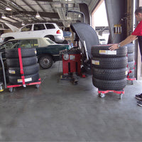 Snap-Loc E-Track Dolly – Industrial Strength, 1,500 lb Capacity with 4" Polyurethane Swivel Casters - Red