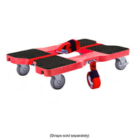 Snap-Loc E-Track Dolly – Industrial Strength, 1,500 lb Capacity with 4" Polyurethane Swivel Casters - Red
