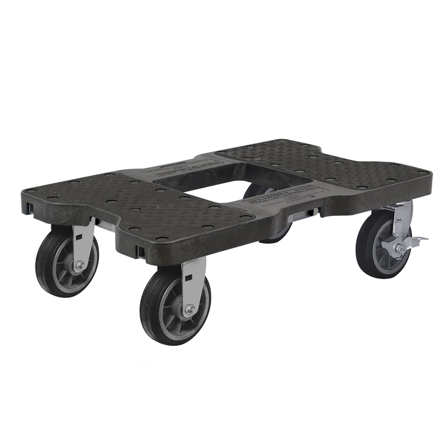 Snap-Loc E-Track Dolly – All-Terrain, 1,500 lb Capacity with 6" Solid Rubber Casters - Red