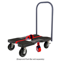Snap-Loc E-Track Dolly – All-Terrain, 1,500 lb Capacity with 6" Solid Rubber Casters - Red