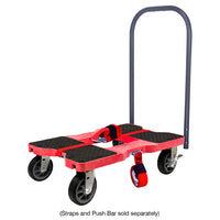 Snap-Loc E-Track Dolly – All-Terrain, 1,500 lb Capacity with 6" Solid Rubber Casters - Red
