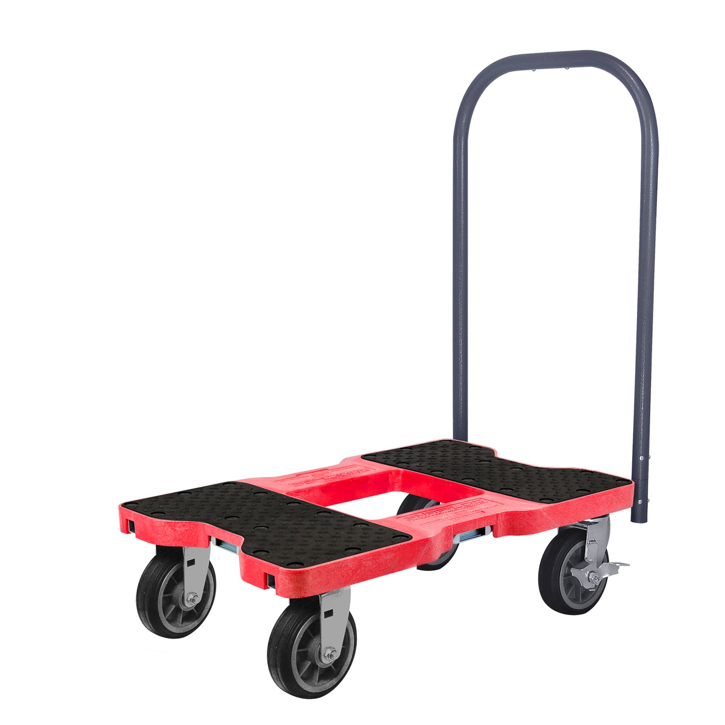 Snap-Loc E-Track Dolly – All-Terrain, 1,500 lb Capacity with 6" Solid Rubber Casters - Red