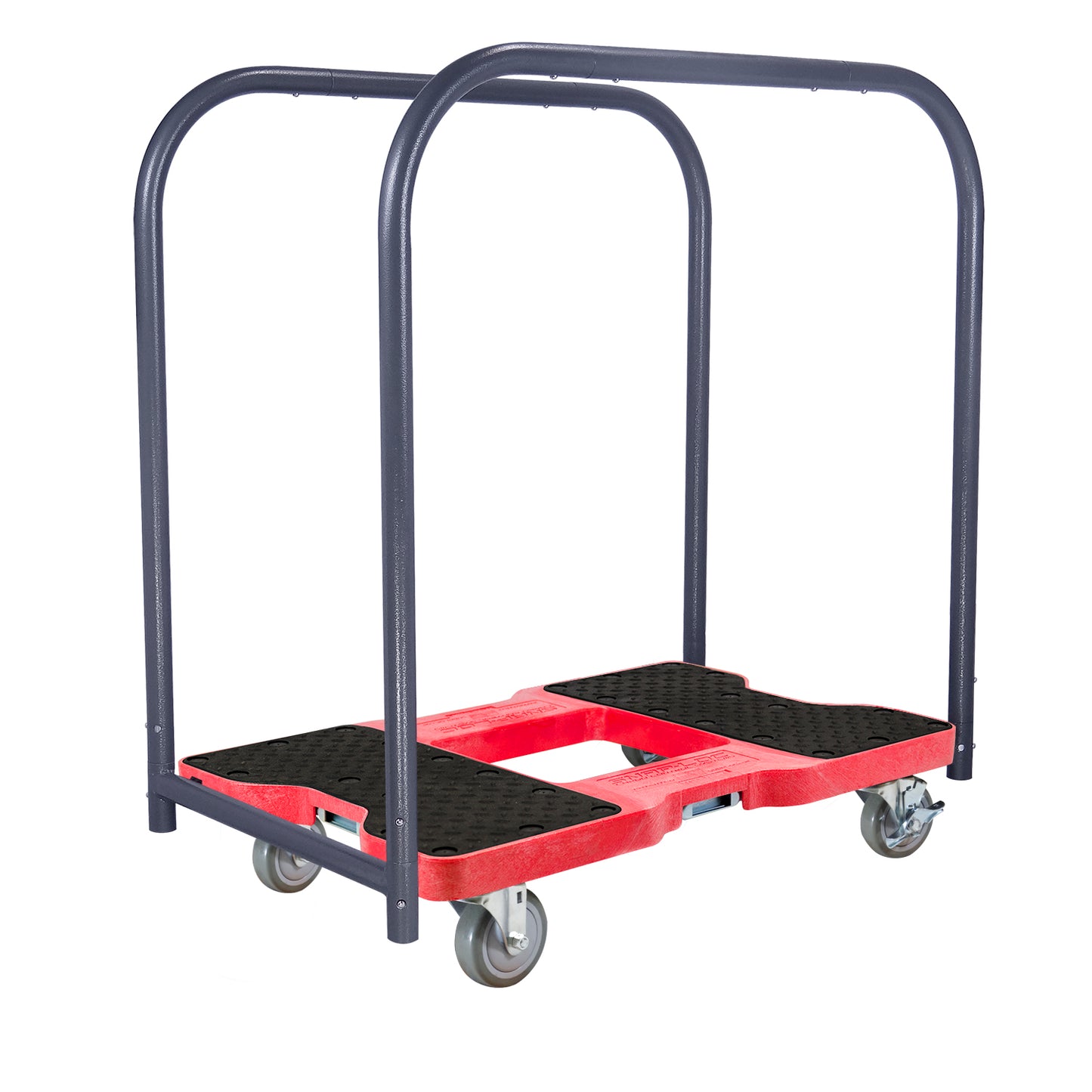 Snap-Loc E-Track Dolly – Industrial Strength, 1,500 lb Capacity with 4" Polyurethane Swivel Casters - Red