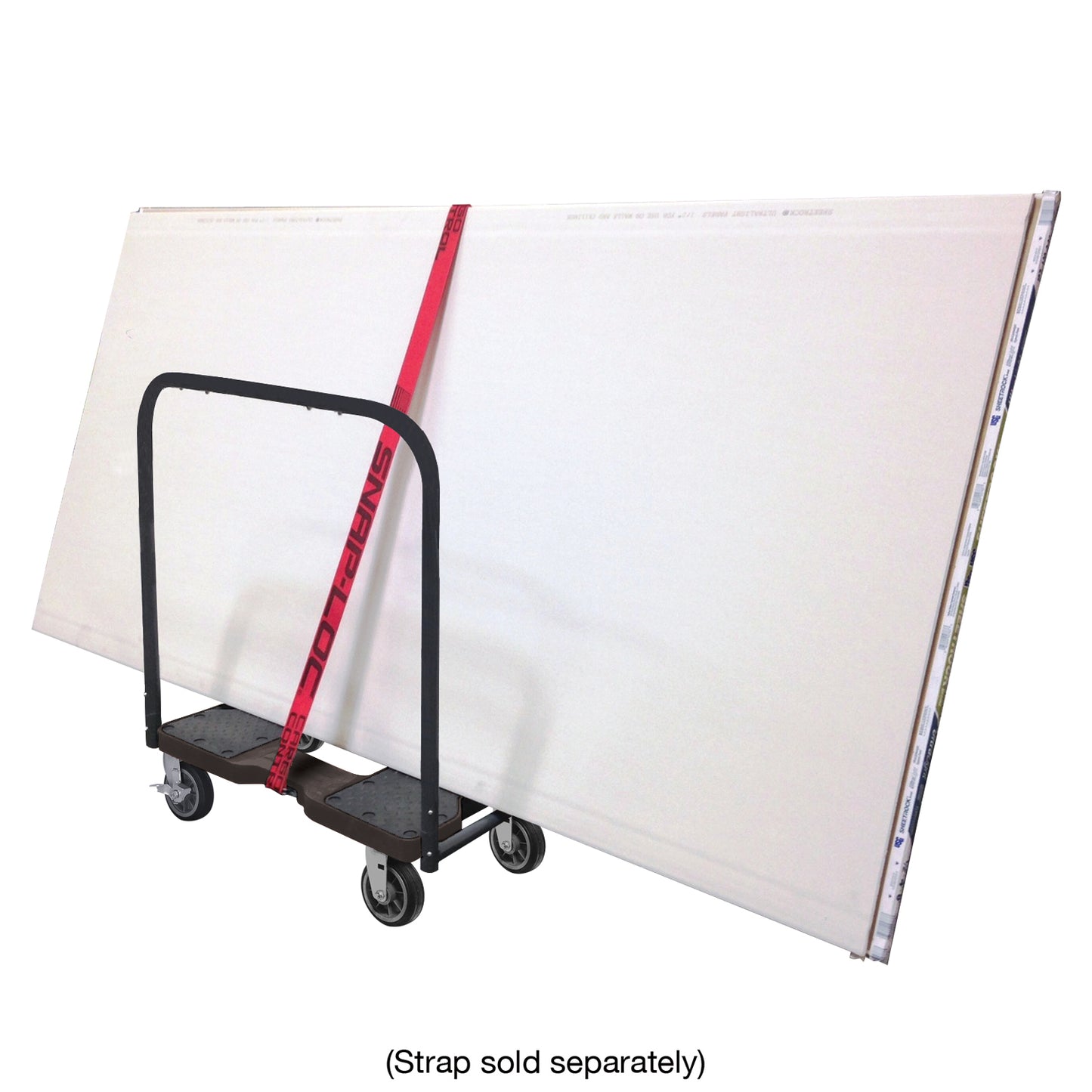 Snap-Loc E-Track Dolly – All-Terrain, 1,500 lb Capacity with 6" Solid Rubber Casters - Red