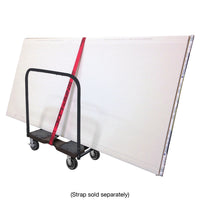 Snap-Loc E-Track Dolly – All-Terrain, 1,500 lb Capacity with 6" Solid Rubber Casters - Red