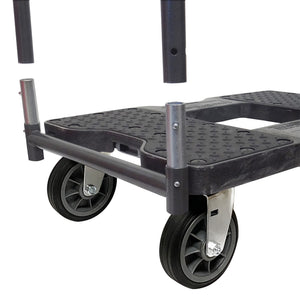 SNAP-LOC 1,500 lb All-Terrain E-Track Panel Cart Dolly Black