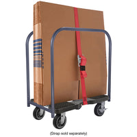 Snap-Loc E-Track Dolly – All-Terrain, 1,500 lb Capacity with 6" Solid Rubber Casters - Red