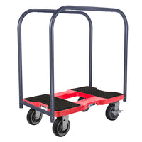 Snap-Loc E-Track Dolly – All-Terrain, 1,500 lb Capacity with 6" Solid Rubber Casters - Red