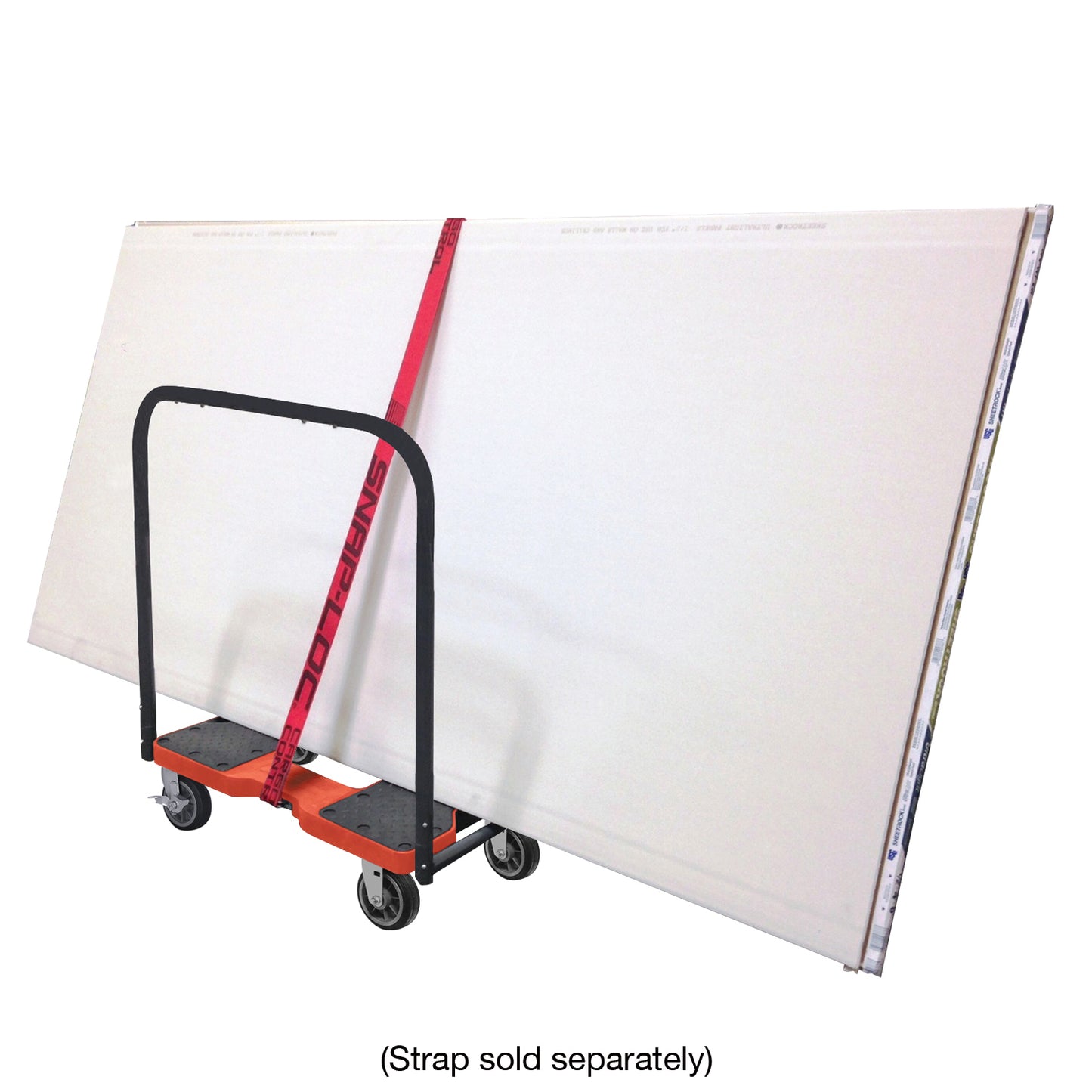 Snap-Loc E-Track Dolly – All-Terrain, 1,500 lb Capacity with 6" Solid Rubber Casters - Red