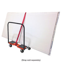 Snap-Loc E-Track Dolly – All-Terrain, 1,500 lb Capacity with 6" Solid Rubber Casters - Red