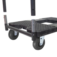 Snap-Loc E-Track Dolly – Extreme-Duty, 1,600 lb Capacity with 6" Solid Synthetic Rubber Casters - Red