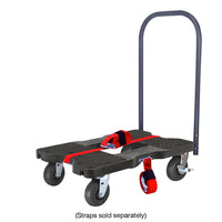 Snap-Loc E-Track Dolly – Extreme-Duty, 1,600 lb Capacity with 6" Solid Synthetic Rubber Casters - Red