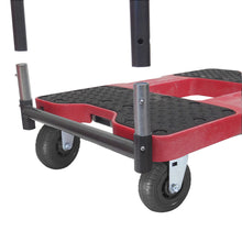SNAP-LOC 1,600 lb Extreme-Duty E-Track Push Cart Dolly Red