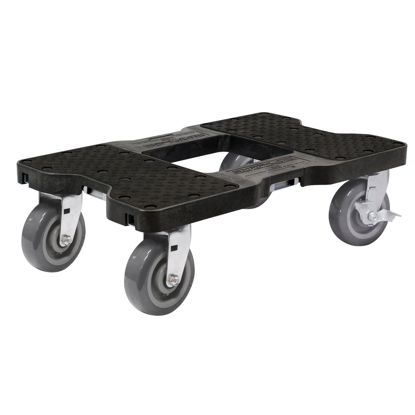 Snap-Loc E-Track Dolly – Super-Duty, 1,800 lb Capacity with 6” Polyurethane Swivel Casters - Red