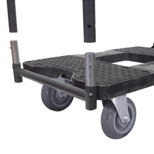 SNAP-LOC 1,800 lb Super-Duty E-Track Push Cart Dolly Black